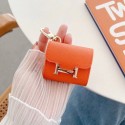 エルメスブランドAirPods 3ケース高級感人気 Hermes エアーポッズ プロ2ケース金具Hロゴ付きairpods 3/pro保護カバーキーホルダーつき携帯便利AirPods1/2/3ケース