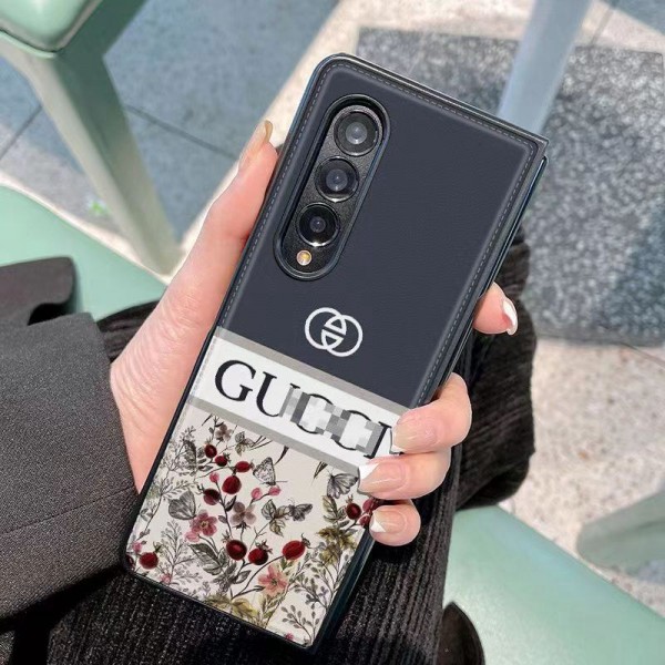 Gucci グッチgalaxy zflip4 5ケースブランドgalaxy zfold5 4 3 2ケースハイブランド男女galaxy z flip5ケース手帳型Galaxy Zflip4ケースブランド