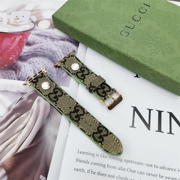 Gucci グッチハイブランドアップルウォッチs10 9 8 7 ultra2 バンドアップルウォッチse2ストラップブランドレザーブランドアップルウォッチ10 9 8  7バンド腕飾りブランドアップルウォッチ8/7/6バンド