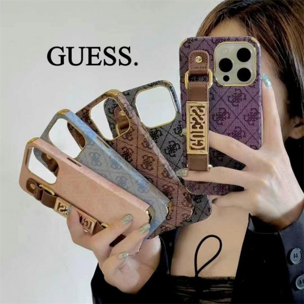 Guess ゲス iphone17 14 16 pro 15 plus 16eケースブランドカード入れ ハイブランドゲスiphone16pro/17 15plusカバー ハイブランドGuess アイフォン17 16 15 14  16eケーストランク型ブランド携帯ケース iphon17 16e 16 15 pro max 14plus/13 pro maxケース手帳型