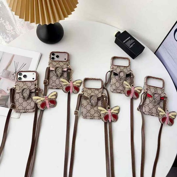 Gucci グッチiphone air 17 pro max 14 16 pro 15 plus 16eケースブランドカード入れ韓国風iphone 16/14/13/15/ airケースレディース斜め掛けアイフォン17 pro 16e 15/14/13/ 12 pro maxケースパロディーハイブランドアイフォン17 air 16 15 14 ケーストランク型