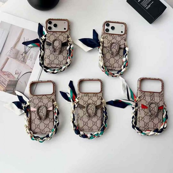 Gucci グッチハイブランドiphone16pro/17 15plusカバー韓国風iphone 16/14/13/15/ airケースレディース斜め掛けiphone15 plus 14 16 17pro max 16eケースブランドコピーメンズハイブランドアイフォン17 air 16 15 14 ケーストランク型