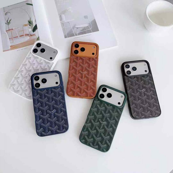 Goyard ゴヤールiphone air 17 pro max 14 16 pro 15 plus 16eケースブランドカード入れ韓国風iphone 16/14/13/15/ airケースレディース斜め掛けアイフォン17 pro 16e 15/14/13/ 12 pro maxケースパロディーハイブランドアイフォン17 air 16 15 14 ケーストランク型