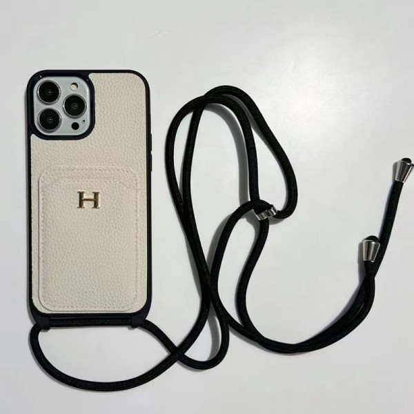 Hermes エルメスiphone14 16 pro 15 plusケースブランドカード入れハイブランドiphone14pro/16 15plusカバー韓国風iphone16/14/13/15pro maxケースレディース斜め掛けアイフォン16 15/14/13/ 12 pro maxケースパロディー