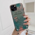 カウズハイブランドiphone13/13pro maxケースファッショングラデーションiphone13mini/13proケースKaws 斜め掛けストラップ付きアイフォン13ケース