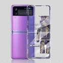 カウズブランドGalaxy Z Flip3ケースかわいいキャラクター柄ギャラクシー F7110カバー超薄 超軽量 透明ギャラクシー Z フリップ3保護ケース