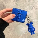 Bearbrickハイブランドairpods 3ケース経典 立体キャラクター柄 airpods pro2ケース同じキャラクター飾りも付きエアーポッズ プロ1/2/3ケース