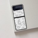 ハイブランドカウズ Galaxy Zflip4ケース KAWS ファッション高品質ギャラクシー Z フリップ4ケース 全面保護 軽量 galaxy z flip4カバー