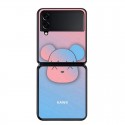 カウズブランドGalaxy Zflip4ケース kaws おしゃれ 高品質 galaxy z flip3カバー 耐衝撃 軽量 ギャラクシー Z フリップ4/3ケース男女兼用人気 galaxy  z flipカバー