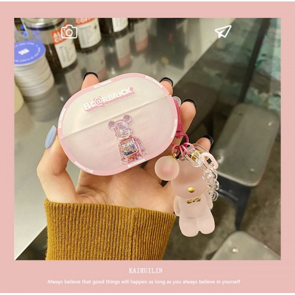 Bearbrick ブランドairpods 3ケースおしゃれ ソフトシリコンカバー エアーポッズ プロ2ケース かわいい キャラクター柄付き airpods pro 3/2/1ケース 大人気