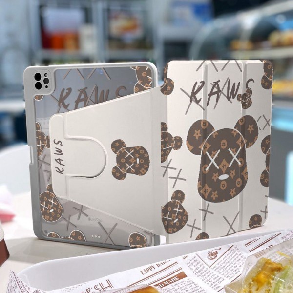 Kaws カウズiPad9 10 11ケース2024ブランドブランドipad pro12.9インチケース2024シリコンipad 8 9 10ケース10.2インチハイブランドブランドipad air4/5/6 mini 7/6/5カバー