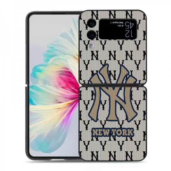 MBL galaxy zflip4 5ケースNYC ブランド人気Galaxy Z fold4 5ケース革製ハイブランドギャラクシー z フリップ5 4ケースブランドギャラクシーZ フォールド5 4 3 2ケース