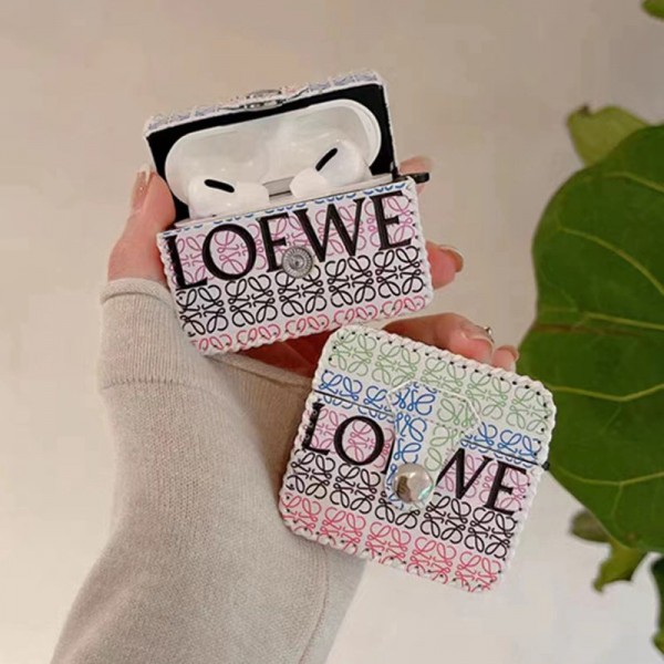 LOEWE ロエベハイブランドairpodsケースブランドエアーポッズ プロ2ケース落下防止エアーポッズケースブランドレディースハイブランドエアーポッズ3ケースジャケット