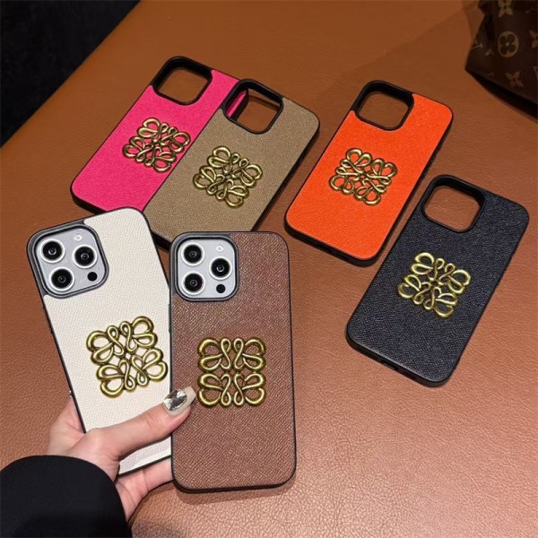 LOEWE ロエベiphone17 pro max air 14 16 pro 15 plus 16eケースブランドカード入れハイブランドiphone16pro/17 air 15plusカバーハイブランドアイフォン17 air 16 15 14 ケーストランク型ブランド携帯ケースiphone17 16e 16 15 pro max 14plus/13 pro maxケース手帳型
