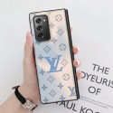 ルイヴィトンブランドGalaxy Z Fold2/Foldケース高品質 革紋Galaxy w20/21ケース耐衝撃ギャラクシーカバーグラデーションおしゃれGalaxy Z Fold2ケース