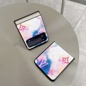 ルイヴィトンブランドGalaxy Zflip4ケースファッション落書きスタイル ギャラクシー Z フリップ4ケース 耐衝撃 軽量 galaxy z flip4ケース