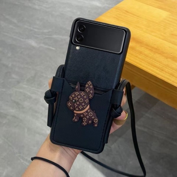 Lv ルイヴィトンgalaxy zflip4 5ケースブランド人気Galaxy Z fold4 5ケース革製男女galaxy z flip5ケース手帳型Galaxy Zflip4ケースブランド