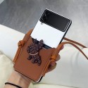 Lv ルイヴィトンgalaxy zflip4 5ケースブランド人気Galaxy Z fold4 5ケース革製男女galaxy z flip5ケース手帳型Galaxy Zflip4ケースブランド