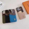 Lv ルイヴィトンiphone14 16 pro 15 plusケースブランドカード入れ韓国風iphone16/14/13/15pro maxケースレディース斜め掛けアイフォン16 15/14/13/ 12 pro maxケースパロディーブランド携帯ケースiphone 16 15 pro max 14pro/13 pro maxケース手帳型