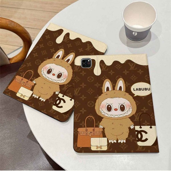 Lv ルイヴィトンハイブランドipad mini7 6 5 ipad air6 5ケースブランドLABUBU ipad pro12.9インチケース2025シリコンハイブランドipad mini6 7ケース8.3インチブランドipad air7 4/5/6 mini 7/6/5カバー