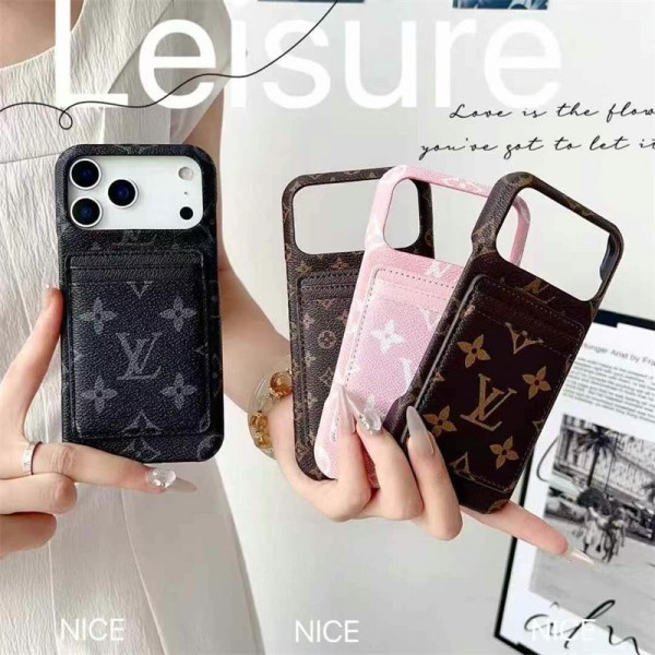 Lv ルイヴィトンiphone17 pro max air 14 16 pro 15 plus 16eケースブランドカード入れハイブランドiphone16pro/17 air 15plusカバー韓国風iphone16/14/13/15 17airケースレディース斜め掛けブランド携帯ケースiphone17 16e 16 15 pro max 14plus/13 pro maxケース手帳型