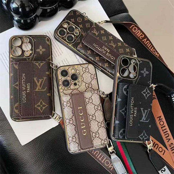 Lv ルイヴィトンiphone17 pro max air 14 16 pro 15 plus 16eケースブランドカード入れ人気 Gucci アイフォン17pro max/16 15 proケース韓国風iphone16/14/13/15 17airケースレディース斜め掛けハイブランドアイフォン17 air 16 15 14 ケーストランク型