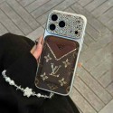 Lv ルイヴィトン人気アイフォン17pro max/16 15 proケース韓国風iphone 16/14/13/15/ airケースレディース斜め掛けハイブランドアイフォン17 air 16 15 14 ケーストランク型ブランド携帯ケースiphone17 16e 16 15 pro max 14plus/13 pro maxケース手帳型