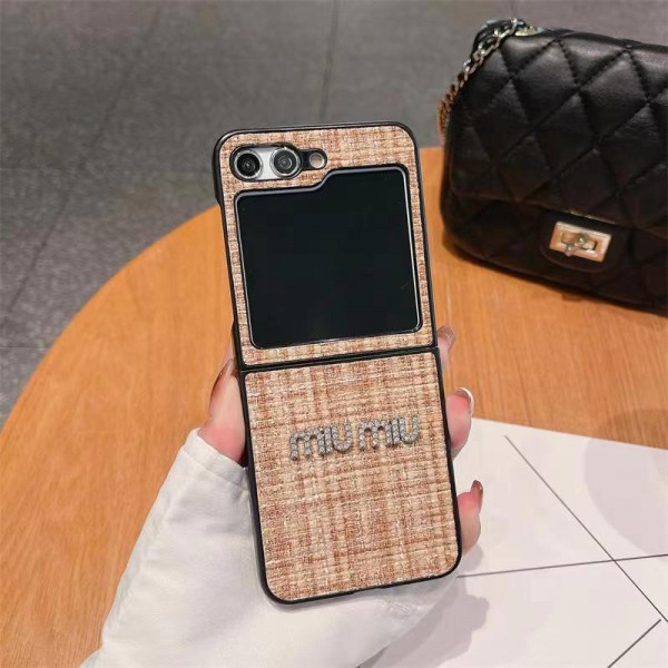 ミュウミュウ MiuMiugalaxy zflip4 5ケースブランドgalaxy zfold5 4 3 2ケースハイブランドブランドギャラクシーZ フォールド5 4 3 2ケースブランドGalaxyカバー高品質