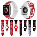 ハイブランドナイキ アップルウォッチ 8ベルト オフホワイト スタイリッシュ シリコン ソフトapple watch 7/se2ストラップ アディダス ジョーダン スポーツ風アップルウォッチ 7/6/5バンド 男女兼用