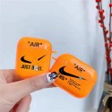 ナイキairpods pro2ケースハイブランドNIKE オレンジ イヤホンカバー エアーポッズ 3ケース ソフトシリコン 耐衝撃 airpods pro 2/1保護カバー