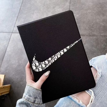 ナイキipad 9 2024 ケース10.2 インチハイブランドNIKE シンプル高品質 ipad mini6ケース8.3インチ ディオールロゴ タブレットpcカバーipad air3/4ケース