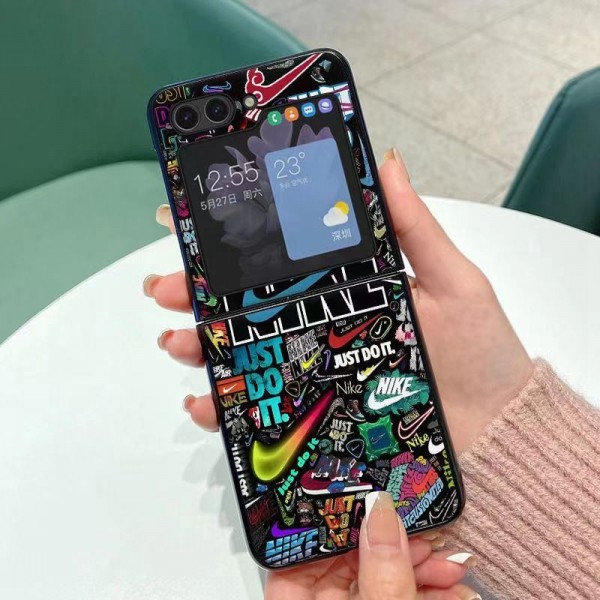 Nike ナイキgalaxy zflip4 5ケースブランドハイブランドギャラクシー z フリップ5 4ケース男女galaxy z flip5ケースブランドGalaxyカバー高品質