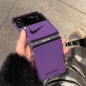 Nike ナイキgalaxy zflip4 5ケースブランド人気Galaxy Z fold4 5ケース革製ブランドギャラクシーZ フォールド5 4 3 2ケース男女galaxy z flip5ケース