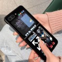 Off-White オフホワイトgalaxy zfold5 4 3 2ケースハイブランドブランドギャラクシーZ フォールド5 4 3 2ケース男女galaxy z flip5ケース手帳型Galaxy Zflip4ケースブランド