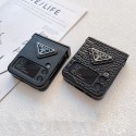 プラダブランドgalaxy zflip4ケース Prada ブラックスマホケースGalaxy Zflip3ケース折り畳み式 galaxy zflip4/3ケース