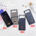 Prada プラダ人気Galaxy Z fold4 5ケース革製galaxy zfold5 4 3 2ケースハイブランドハイブランドギャラクシー z フリップ5 4ケース手帳型Galaxy Zflip4ケースブランド