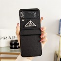 Prada プラダ人気Galaxy Z flip4 5 6ケース革製ハイブランドギャラクシー z フリップ5 4 6ケースブランドギャラクシーZ フォールド6 5 4 3 2ケースブランドGalaxy z flip5 6カバー高品質