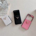 Prada プラダgalaxy z flip6 fold6ケースブランド人気Galaxy Z fold4 5 6ケース革製ハイブランドギャラクシー z フリップ5 4 6ケースブランドギャラクシーZ フォールド6 5 4 3 2ケース