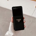 Prada プラダgalaxy z flip6 fold6ケースブランド人気Galaxy Z fold4 5 6ケース革製ハイブランドギャラクシー z フリップ5 4 6ケースブランドギャラクシーZ フォールド6 5 4 3 2ケース