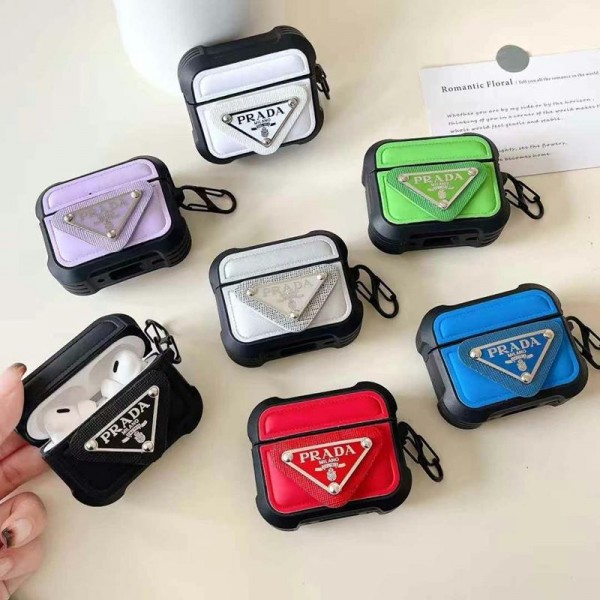 Prada プラダエアーポッズ4 3 pro2ケースブランドレディースairpods pro 2 4 3 2 1ケースブランドメンズハイブランドエアーポッズ3 4ケースジャケットファッションブランドAirpods Pro2ケース