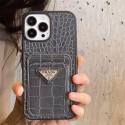 Prada プラダiphone air 17 pro max 14 16 pro 15 plus 16eケースブランドカード入れハイブランドiphone16pro/17 15plusカバー韓国風iphone 16/14/13/15/ airケースレディース斜め掛けブランド携帯ケースiphone17 16e 16 15 pro max 14plus/13 pro maxケース手帳型