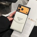 Prada プラダiphone air 17 pro max 14 16 pro 15 plus 16eケースブランドカード入れ韓国風iphone 16/14/13/15/ airケースレディース斜め掛けiphone15 plus 14 16 17pro max 16eケースブランドコピーメンズハイブランドアイフォン17 air 16 15 14 ケーストランク型