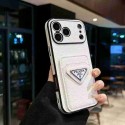 Prada プラダiphone air 17 pro max 14 16 pro 15 plus 16eケースブランドカード入れハイブランドiphone16pro/17 15plusカバー人気アイフォン17pro max/16 15 proケースアイフォン17 pro 16e 15/14/13/ 12 pro maxケースパロディー