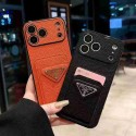 Prada プラダiphone air 17 pro max 14 16 pro 15 plus 16eケースブランドカード入れハイブランドiphone16pro/17 15plusカバー人気アイフォン17pro max/16 15 proケースアイフォン17 pro 16e 15/14/13/ 12 pro maxケースパロディー