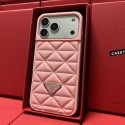 Prada プラダiphone air 17 pro max 14 16 pro 15 plus 16eケースブランドカード入れハイブランドiphone 17/16pro/17e 15plusカバー韓国風iphone 16/14/13/15/ airケースレディース斜め掛けブランド携帯ケースiphone17 16e 16 15 pro max 14plus/13 pro maxケース手帳型