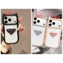 Prada プラダ人気アイフォン18 17pro max/16 15 proケース韓国風iphone 18pro/16/14/17/15/ airケースレディース斜め掛けハイブランドアイフォン18pro max 17e 16 15 14 ケーストランク型ブランド携帯ケースiphone18 17 16e 16 15 pro max 14plus/13 pro maxケース手帳型