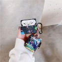 ステューシーブランドairpods pro2ケース ファッション 高品質 airpods 3ケース スタイリッシュ人気 エアーポッズ プロケース カラビナ付き便利 airpods 3/2/1ケース