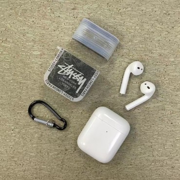 ステューシーairpods pro2ケースブランド stussy 柔らかい シリコンカバー エアーポッズ 3ケースレディースメンズ 収納 airpods 3 2 1ケース