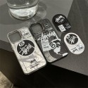 Stussy ステューシーハイブランドiphone14pro/16e 15plusカバー韓国風iphone16/14/13/15pro maxケースレディース斜め掛けアイフォン16e 15/14/13/ 12 pro maxケースパロディーブランド携帯ケースiphone 16 15 pro max 14plus/13 pro maxケース手帳型