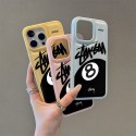 Stussy ステューシーiphone air 17 pro max 14 16 pro 15 plus 16eケースブランドカード入れ人気アイフォン17pro max/16 15 proケースiphone15 plus 14 16 17pro max 16eケースブランドコピーメンズブランド携帯ケースiphone17 16e 16 15 pro max 14plus/13 pro maxケース手帳型